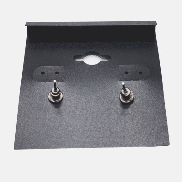 NEW Round Crystal Stud Earrings - Picture 6 of 7